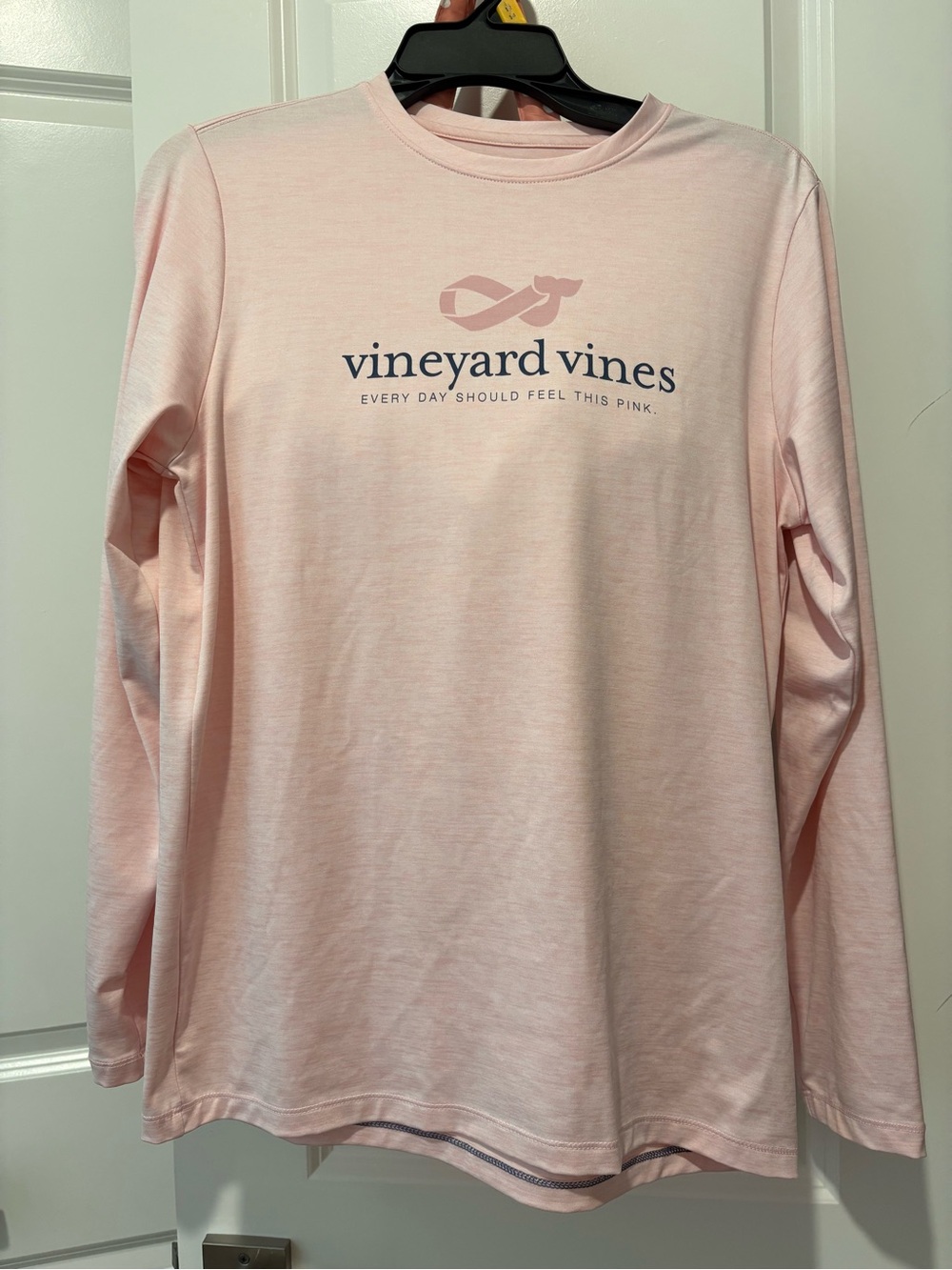 Vineyard Vines boys breast cancer awareness long sleeve athletic shirt